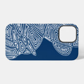 Blue Waves iPhone Case Hoesje (Achterkant horizontaal)