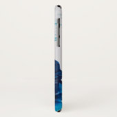 Blue Waves iPhone X Hoesje (Achterkant/links)