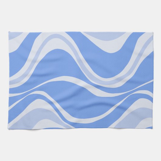Blue Waves keukenhanddoek (Horizontaal)