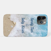 Blue Waves Sandy Toes Salty Kisses Case-Mate iPhone Case (Achterkant (horizontaal))
