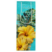 Blue Waves Trouwdouche Party Favoriet Gift Bag Wijn Cadeautas (Voorkant)