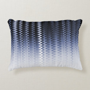 Blue Wavy Pattern Accent Kussen