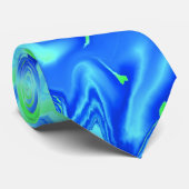 Blue Wavy Stropdas (Opgerold)