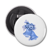 Blue Wedding Bells Button Flesopener (Voorkant)