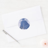 Blue Wedding Bells Envelope Stickers (Envelop)
