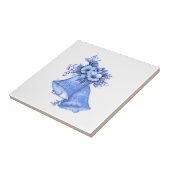 Blue Wedding Bells Tegeltje (Zijkant)