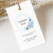 Blue Wedding Favoriet Label Sjabloon, Cadeaulabel