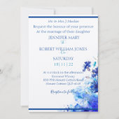 Blue wedding invitation  (Devant)