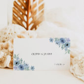 Blue Wedding Place Cards Sjabloon