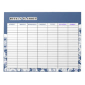 Blue Weekly planner Notitieblok (Voorkant)