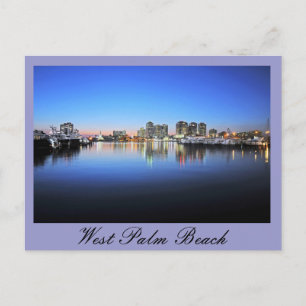 Blue West Palm Beach Briefkaart
