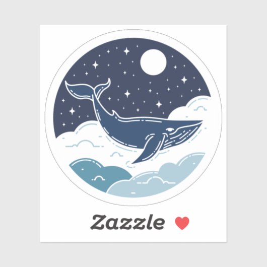 Blue Whale Dream Sticker (Vel)