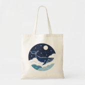 Blue Whale Dream Tote Bag (Voorkant)