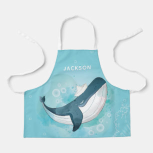 Blue Whale gepersonaliseerd Schort