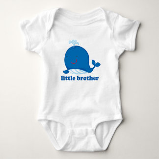 Blue Whale Little Brother Romper