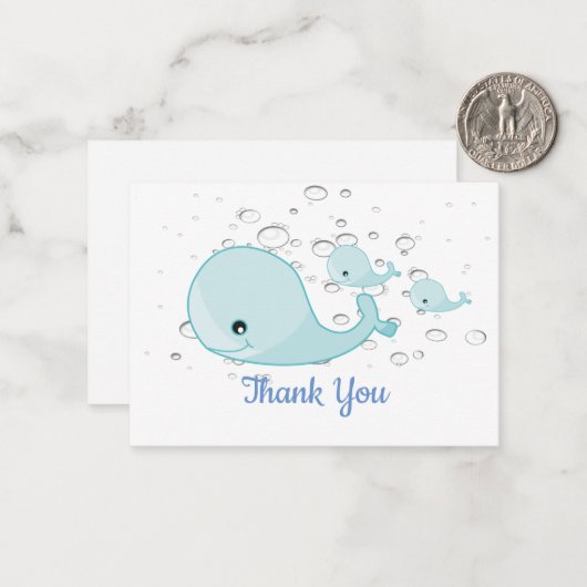 Blue Whale Merci Cartes (Devant/Arrière en situation)