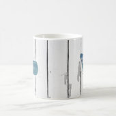 Blue Whale Nautical Shiplap Rustiek Koffiemok (Center)