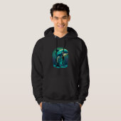 Blue Whale Ocean Scene Show Your Support for Conse Hoodie (Voorkant volledig)