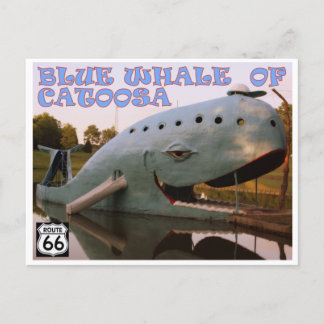 Blue Whale of Catoosa Route 66 Postcard Briefkaart