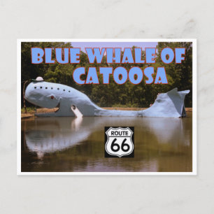 Blue Whale of Catoosa Route 66 Postcard Briefkaart