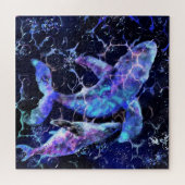 Blue Whale Puzzle - Peinture (Horizontal)