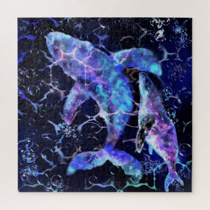 Blue Whale Puzzle - Peinture