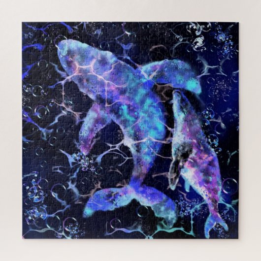 Blue Whale Puzzle - Peinture (Vertical)