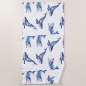 Blue Whales Zee Life Strandlaken (Voorkant)