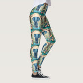 Blue Whimsical Baby olifant, Leggings (Rechts)