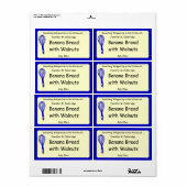 Blue Whisk Gepersonaliseerd Zelfgemaakt eten Etiket (Full Sheet)