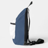 Blue White Business Logo Name Travel Adventures Sling Bag (Rechts)