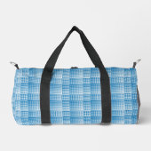 Blue White Checker Abstract Pattern Small Plunjezak (Voorkant)