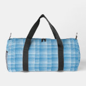 Blue White Checker Abstract Pattern Small Plunjezak (Achterkant)