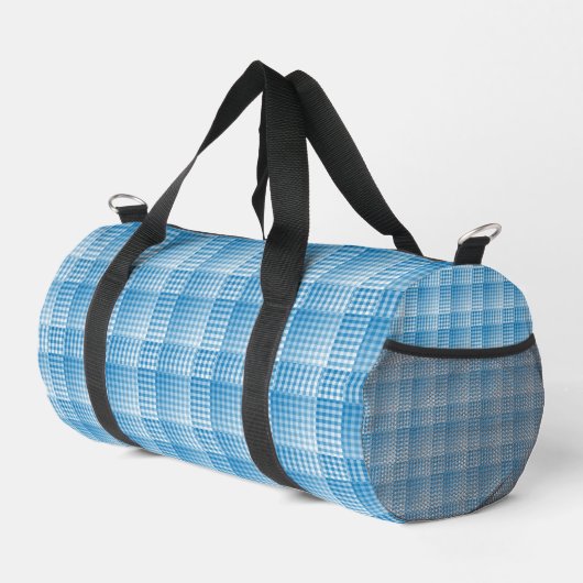 Blue White Checker Abstract Pattern Small Plunjezak (Rechterhoek)