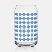 Blue White Checker Diamond Pattern (Verso)