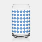 Blue White Checker Diamond Pattern (Droite)