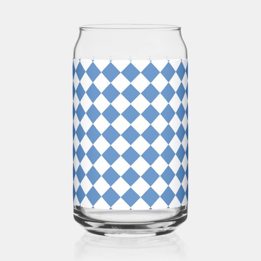 Blue White Checker Diamond Pattern (Droite)
