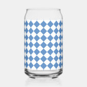 Blue White Checker Diamond Pattern (Gauche)