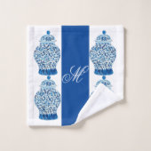 Blue White Chinoiserie Ginger Jar Jars Bad Handdoek (Wasdoekje)