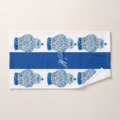 Blue White Chinoiserie Ginger Jar Jars Bad Handdoek (Handdoek)