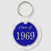 Blue White Class of 1969 Class Reunion Sleutelhang Sleutelhanger (Achterkant)