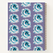 Blue & White Crescent Moon Celestial Boho Journal (Dos)