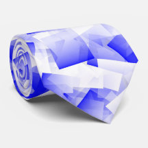 Blue White Cubism Abstract Pattern