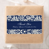 Blue White Damask Wedding Labels (Insitu)