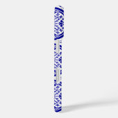 Blue White Delft Inspiré Faux Tile iPhone 7 coque (Verso / Droite)