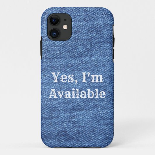 Blue White Denim Theme Wedding Case-Mate iPhone Case (Achterkant)