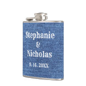 Blue White Denim Theme Wedding Heupfles (Links)