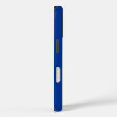Blue White Elegant Calligraphy Script Name Case-Mate iPhone Case (Achterkant / Rechts)