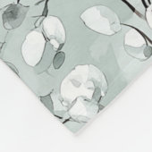 Blue White Floral Dragonflies Fleece Deken (Hoek)