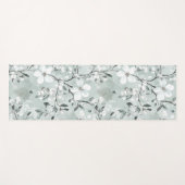 Blue White Flowers Yogamat (Voorkant (horizontaal))